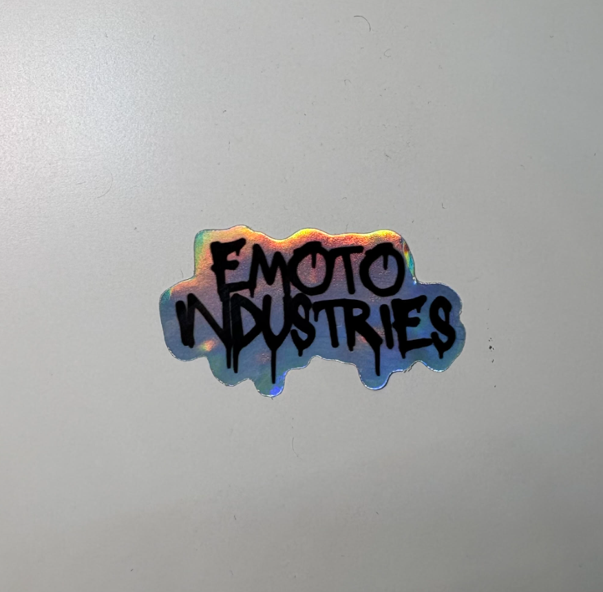 eMoto Industries Holographic Sticker